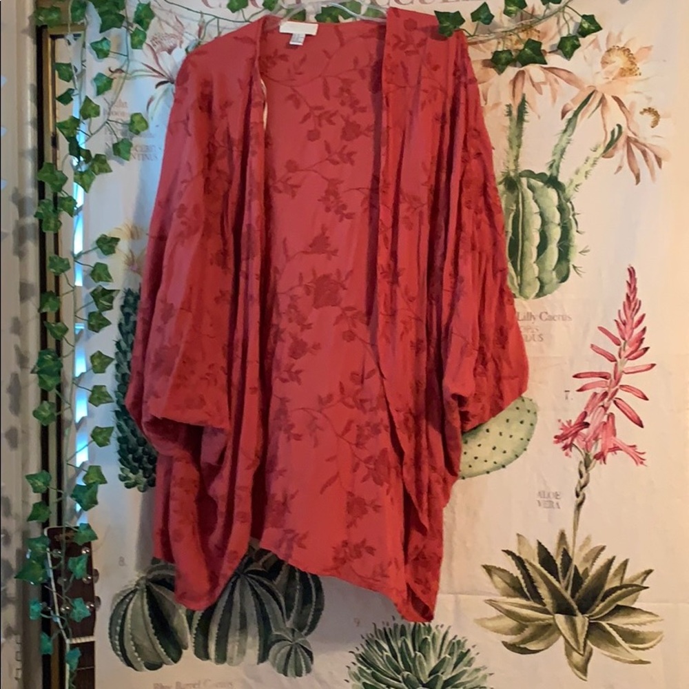 Rust Floral Shall